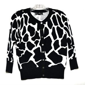 Mercer & Madison Black and White Patterned Cardigan.New Cardigan